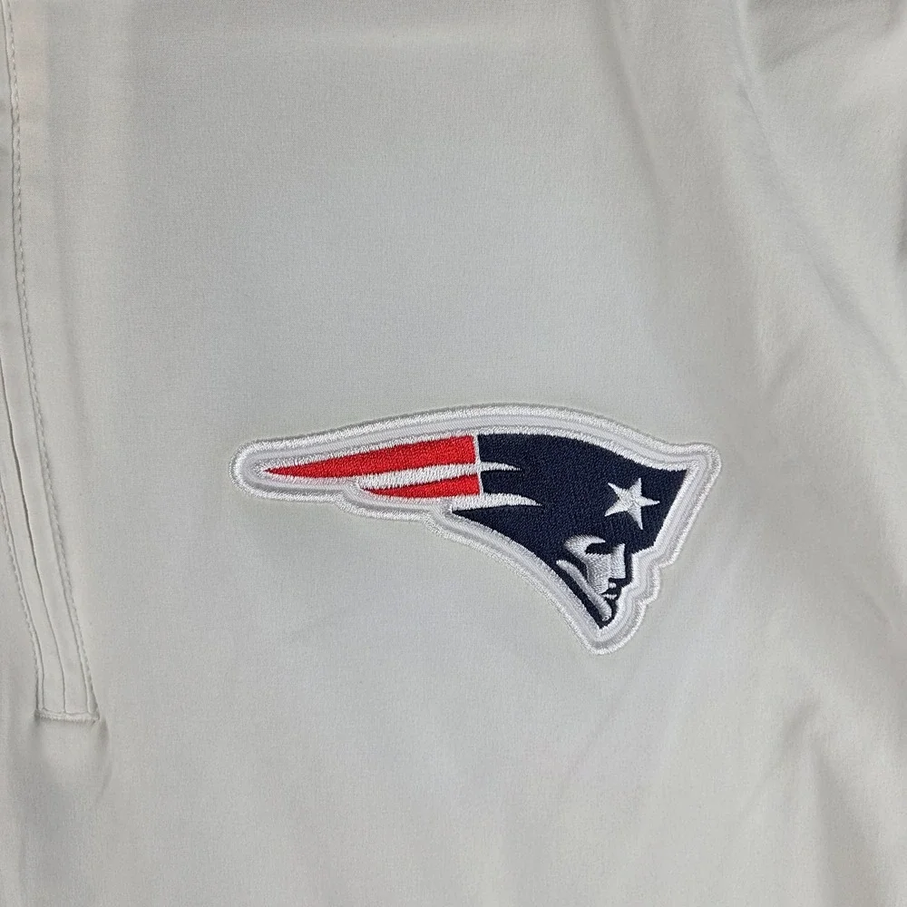 Nike New England Patriots Coaches‎ Sideline Hooded Jacket Mens XL White NFL